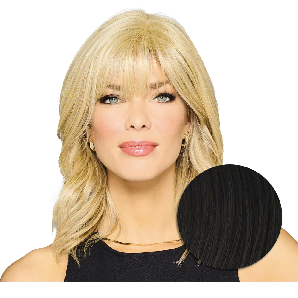 Hairdo Topper Stylish Wave R4 Castano Scuro - toupet con onde - Image 2