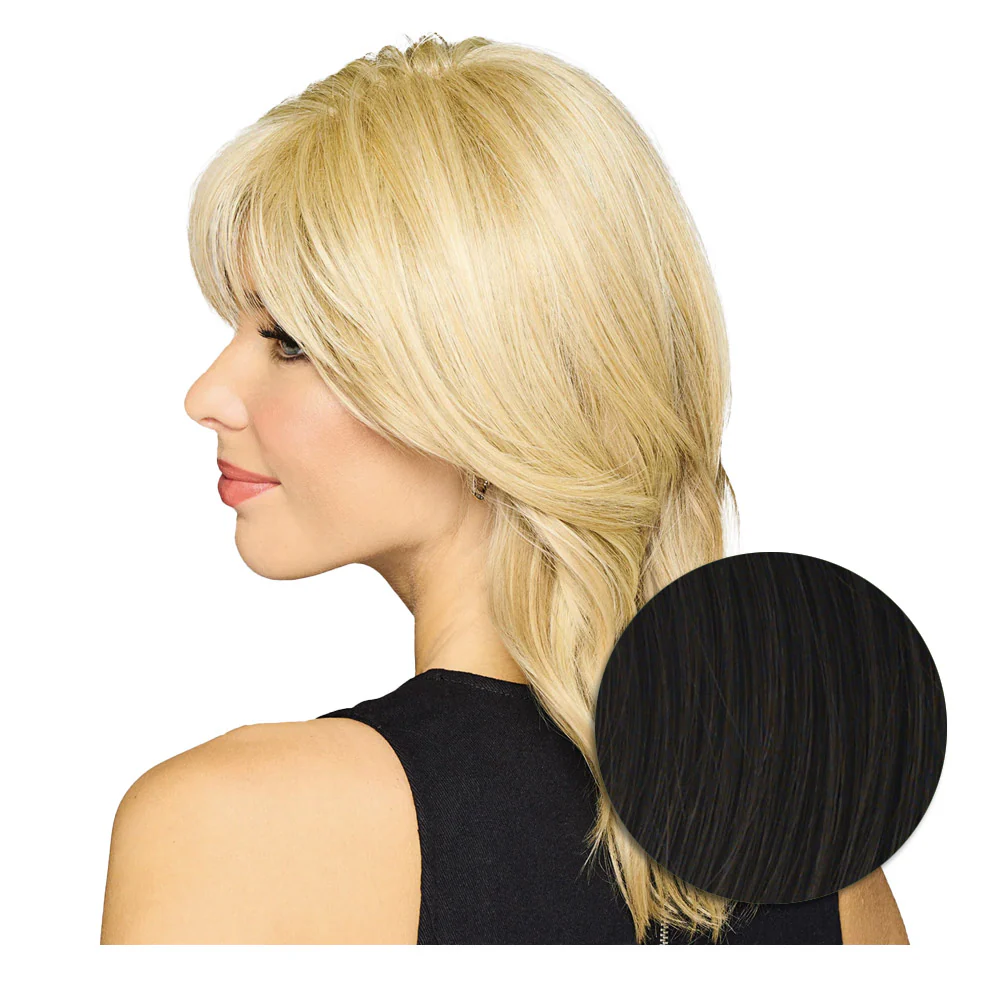 Hairdo Topper Stylish Wave R4 Castano Scuro - toupet con onde - Image 5