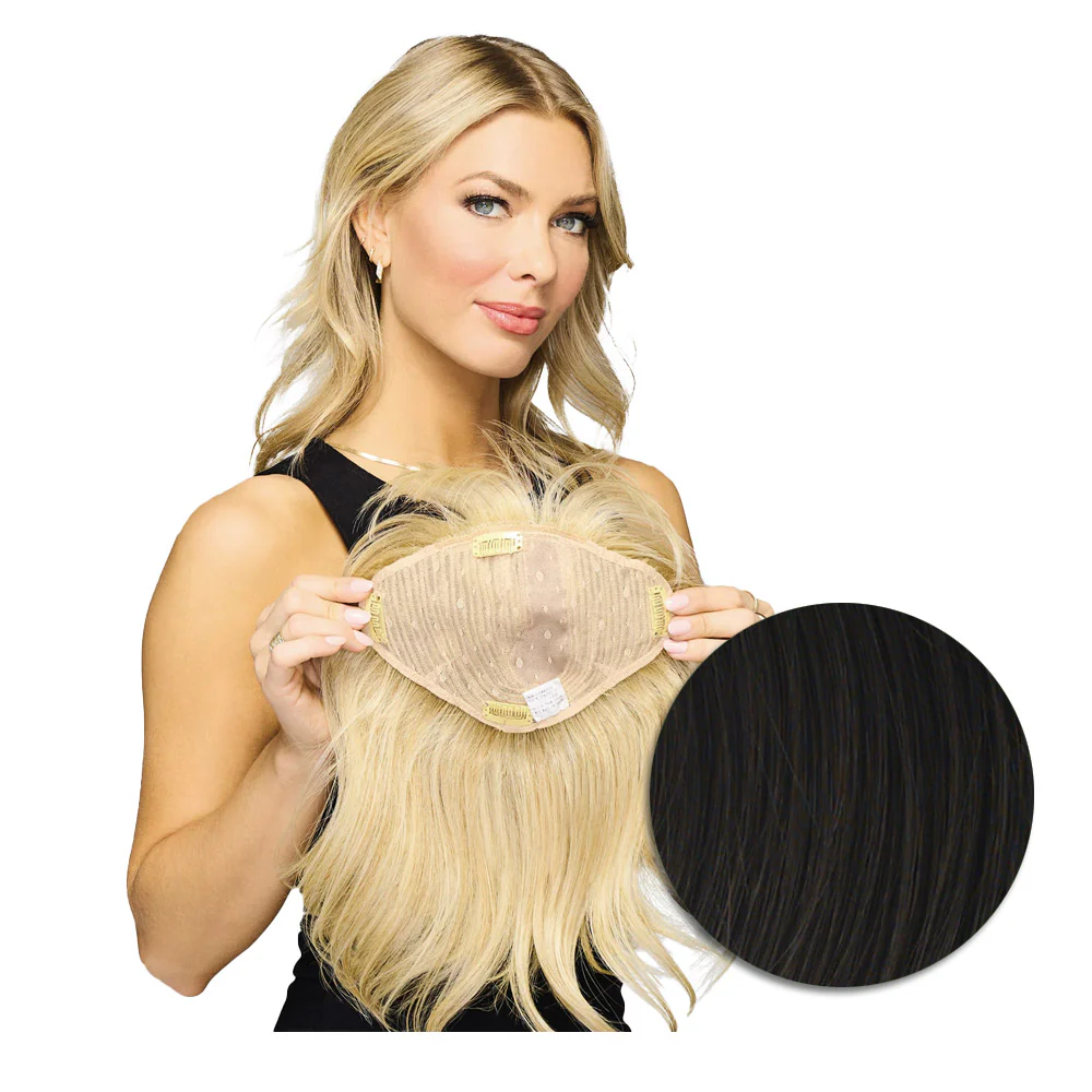 Hairdo Topper Stylish Wave R4 Castano Scuro - toupet con onde - Image 6