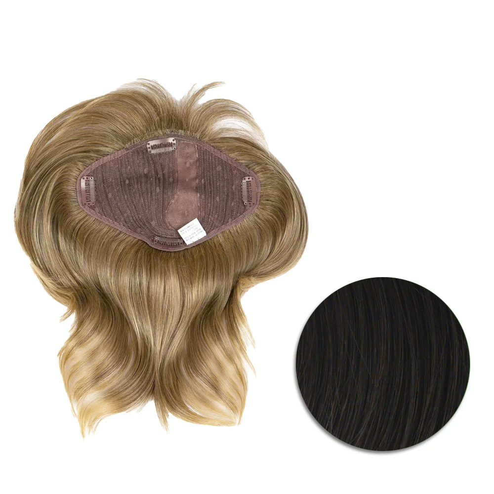 Hairdo Topper Stylish Wave R4 Castano Scuro - toupet con onde - Image 8