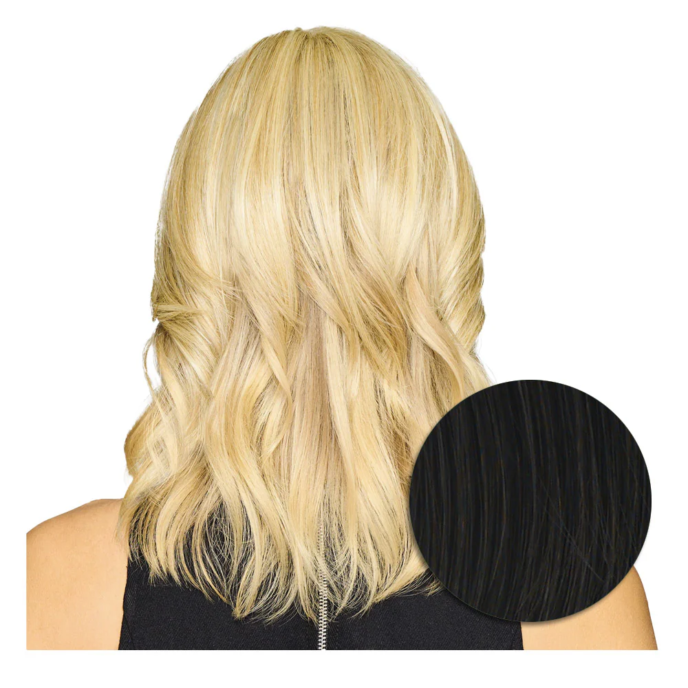 Hairdo Topper Stylish Wave R2 Nero - toupet con onde - Image 4