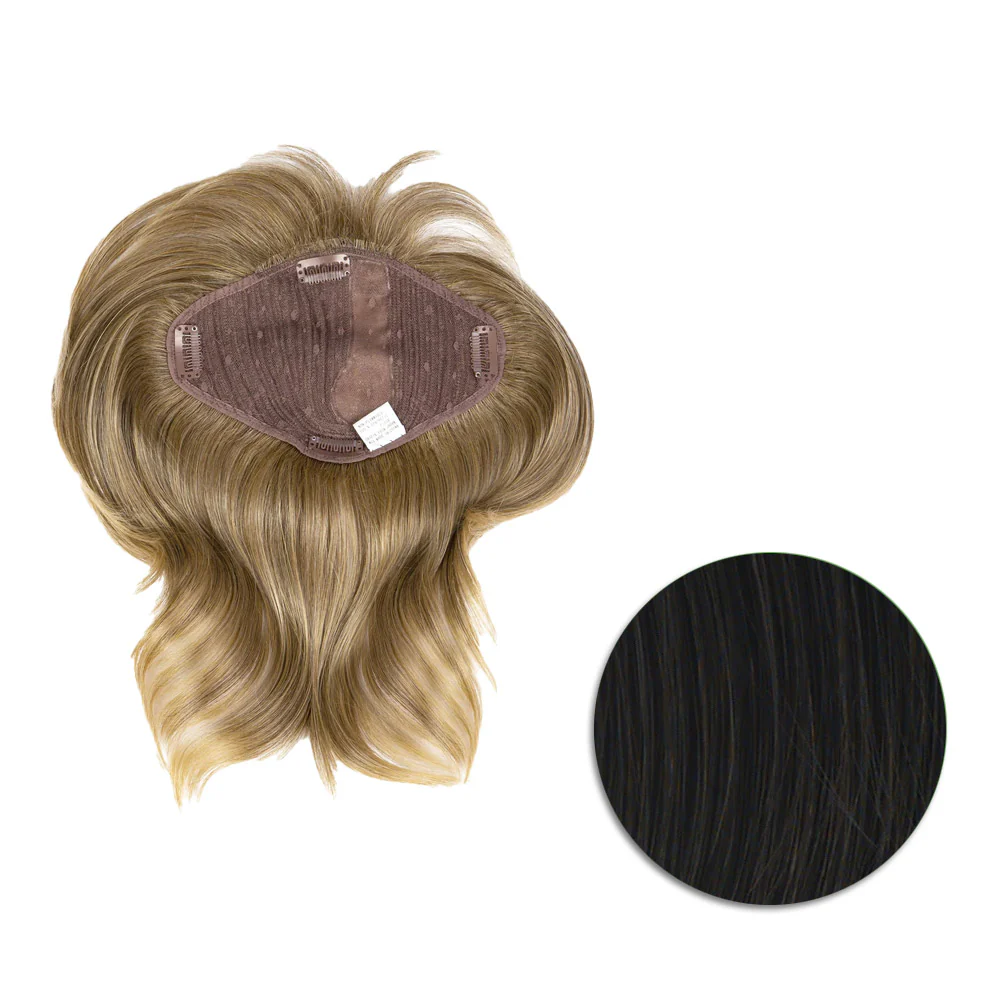 Hairdo Topper Stylish Wave R2 Nero - toupet con onde - Image 7