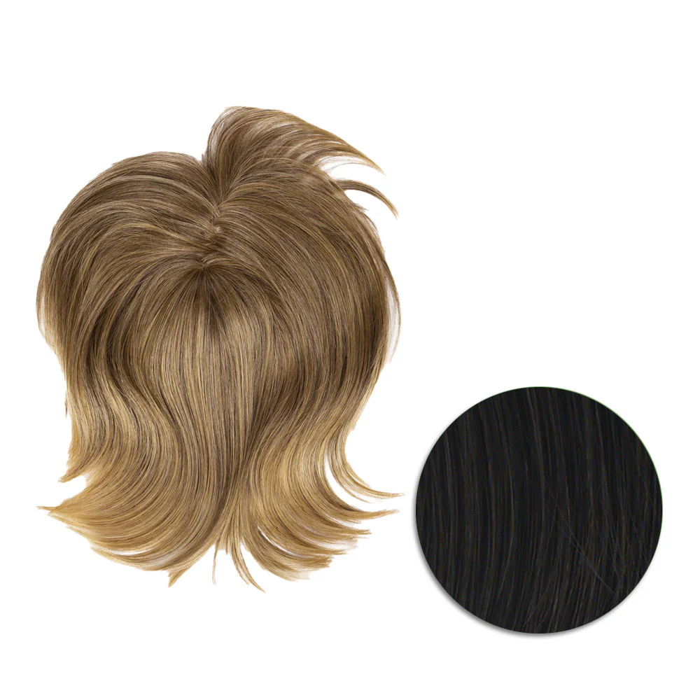 Hairdo Topper Stylish Wave R2 Nero - toupet con onde - Image 8