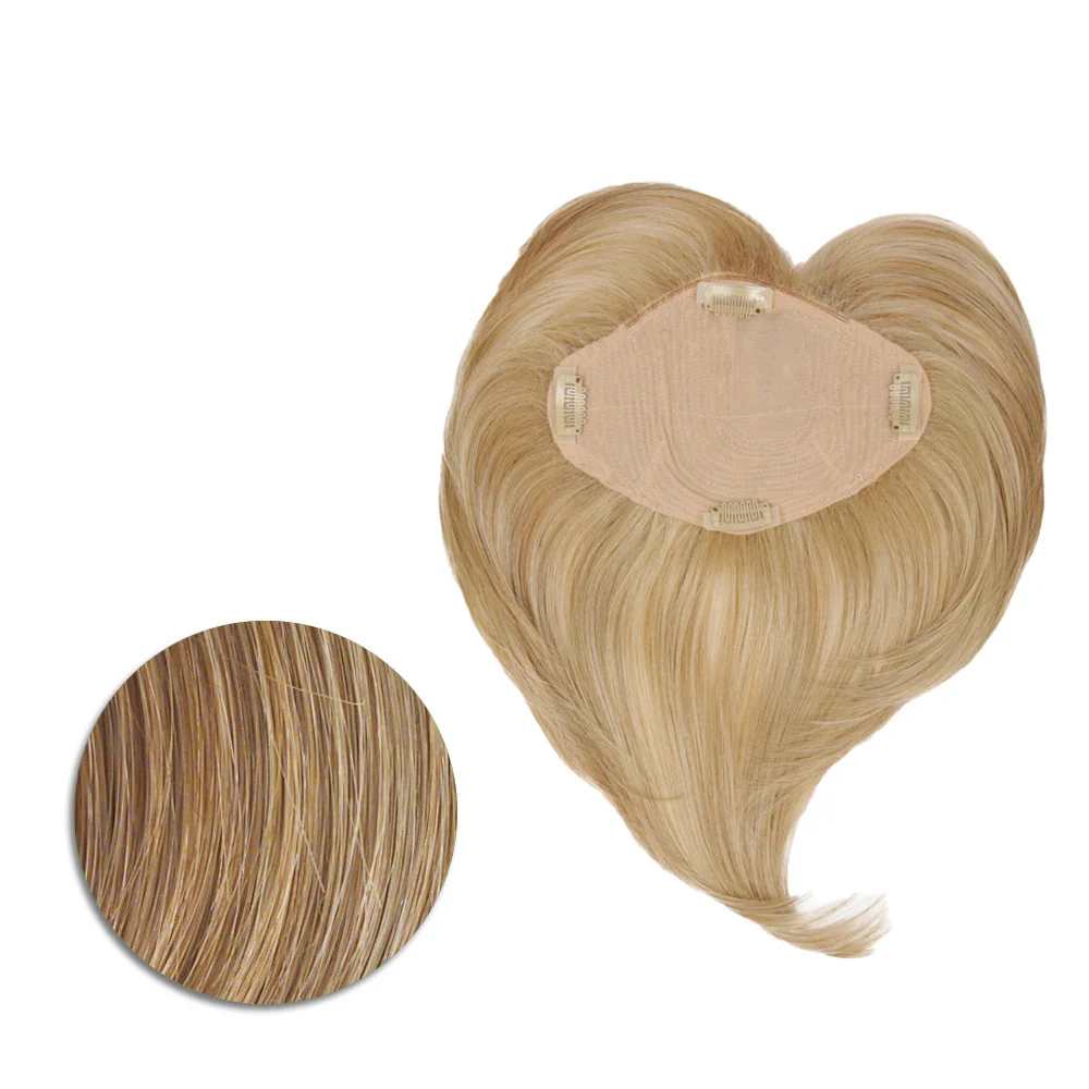 Hairdo Topper Top It Off R14/25 Biondo Caldo - toupet con clip removibili - Image 5
