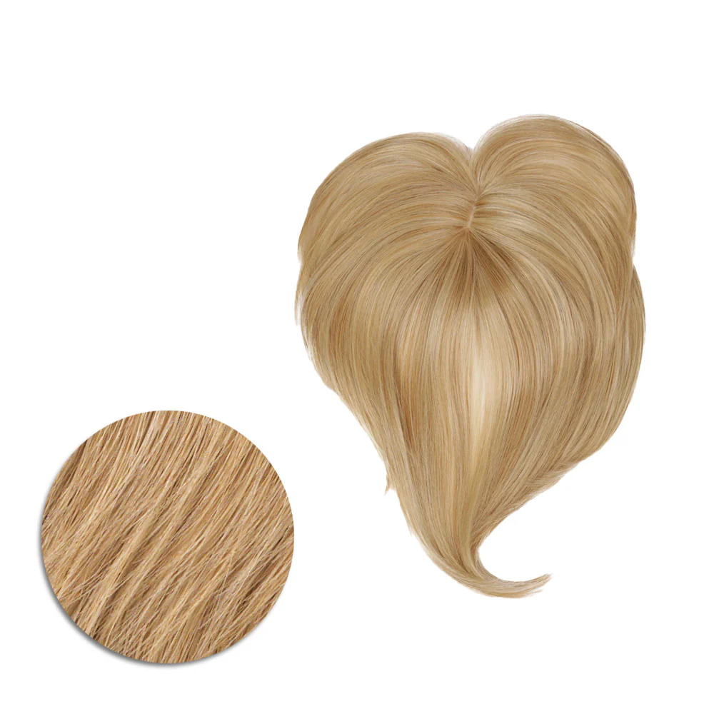 Hairdo Topper Top It Off R25 Biondo Medio Dorato - toupet con clip removibili - Image 4