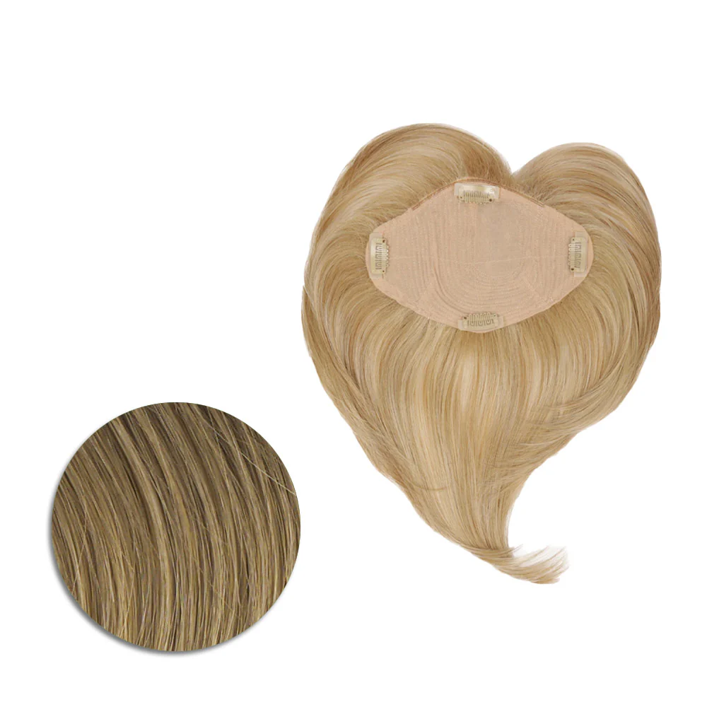 Hairdo Topper Top It Off R4 Biondo Scuro - toupet con clip removibili - Image 5
