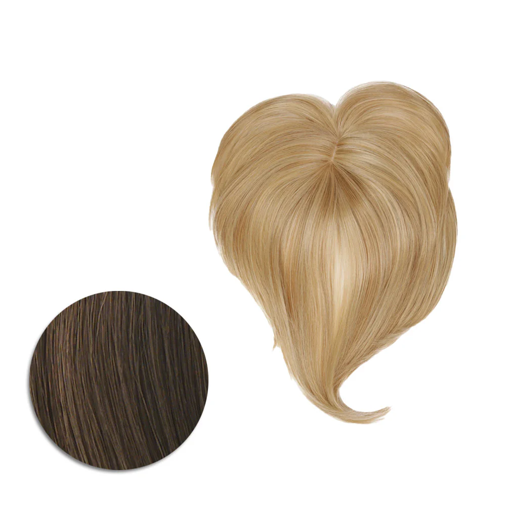 Hairdo Topper Top It Off R10 Castano Chiaro - toupet con clip removibili - Image 4