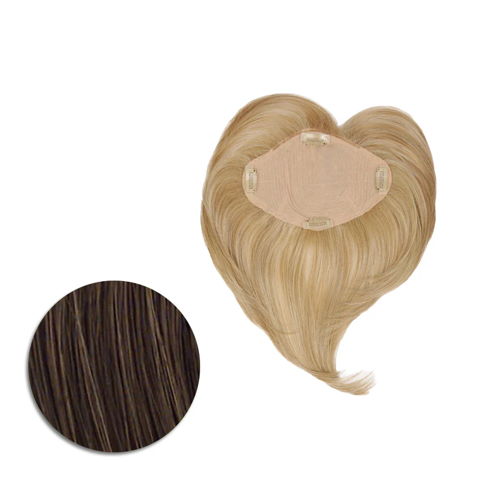 Hairdo Topper Top It Off R6/30H Castano Medio Ramato - toupet con clip removibili - Image 5