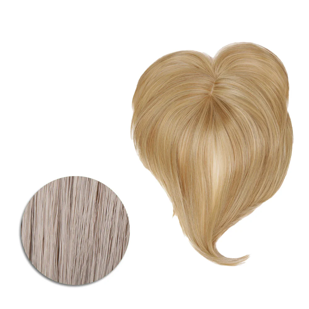 Hairdo Topper Top It Off R56/60 Grigio Chiaro - toupet con clip removibili - Image 4