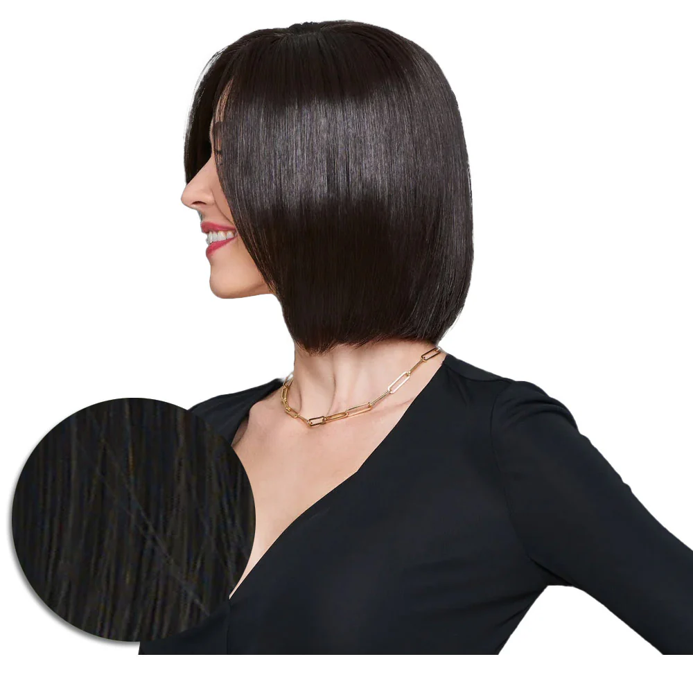 Hairdo Topper Top It Off R2 Nero - toupet con clip removibili - Image 2