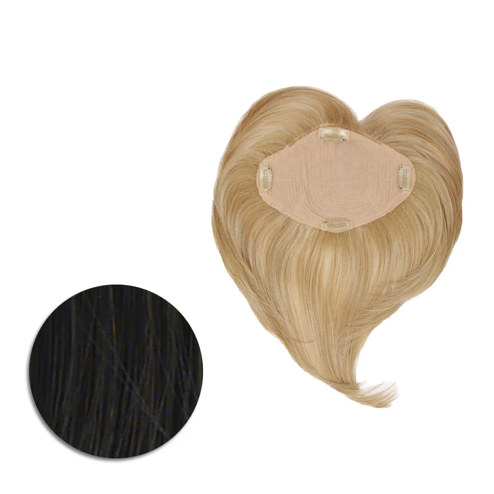 Hairdo Topper Top It Off R2 Nero - toupet con clip removibili - Image 5
