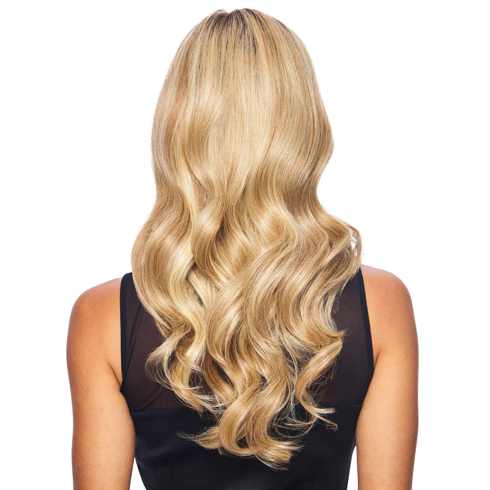 Hairdo Wave Daze SS14/25 Biondo Caldo Con Radice Castana - parrucca taglio lungo - Image 3
