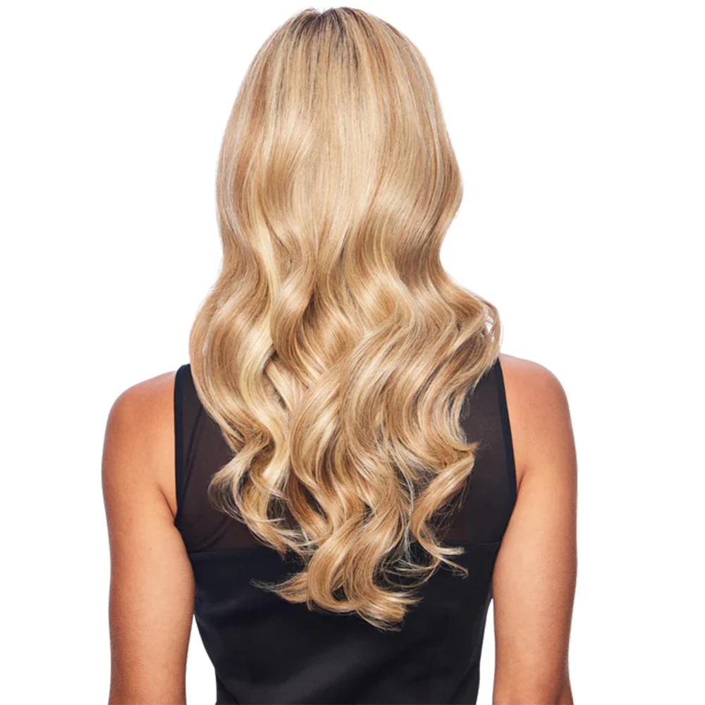 Hairdo Wave Daze SS14/25 Biondo Caldo Con Radice Castana - parrucca taglio lungo - Image 4