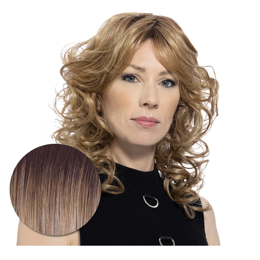 Hairdo Wave Lenght RL19/23SS Biondo Chiaro Cenere con Radice Castana - parrucca taglio lungo