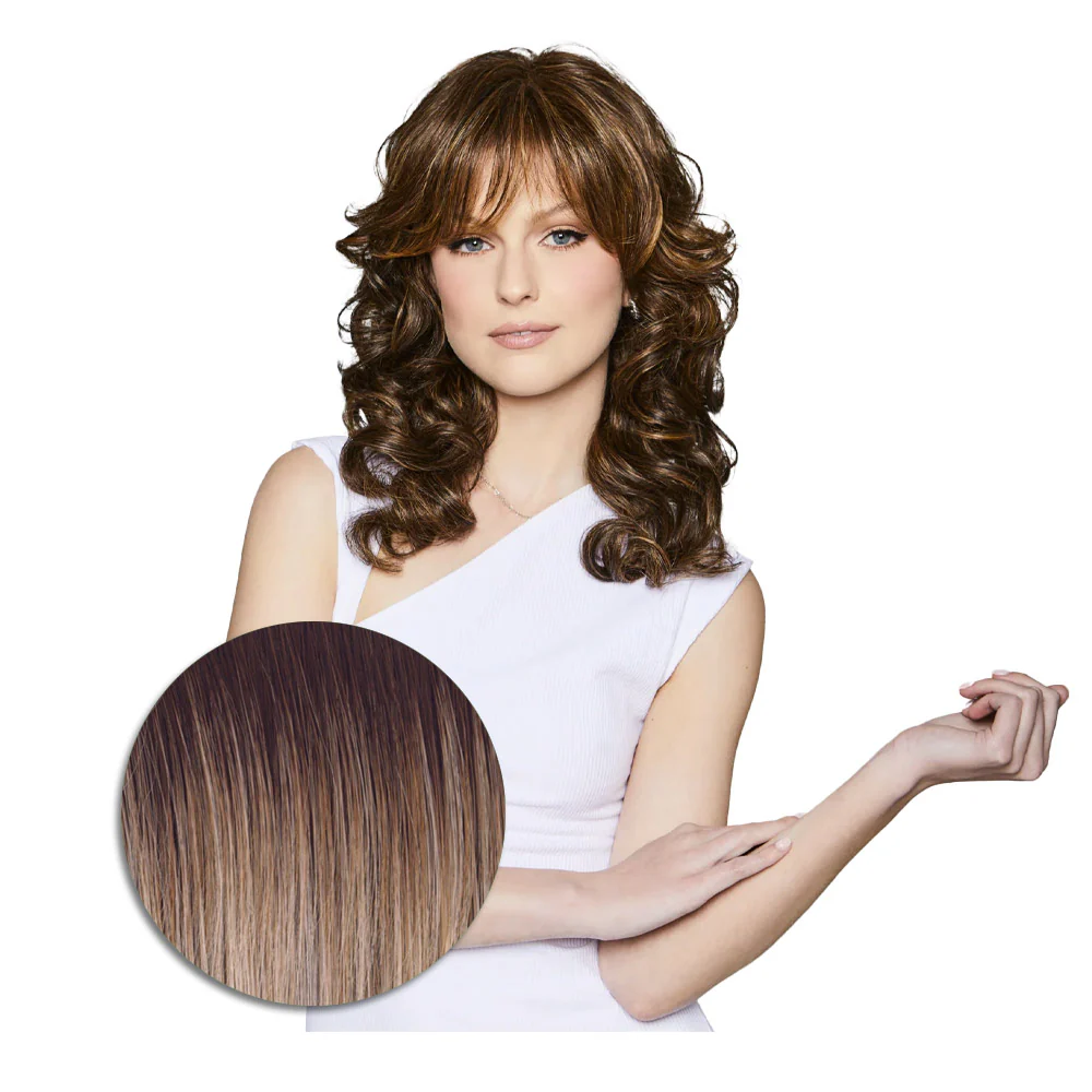 Hairdo Wave Lenght RL19/23SS Biondo Chiaro Cenere con Radice Castana - parrucca taglio lungo - Image 2