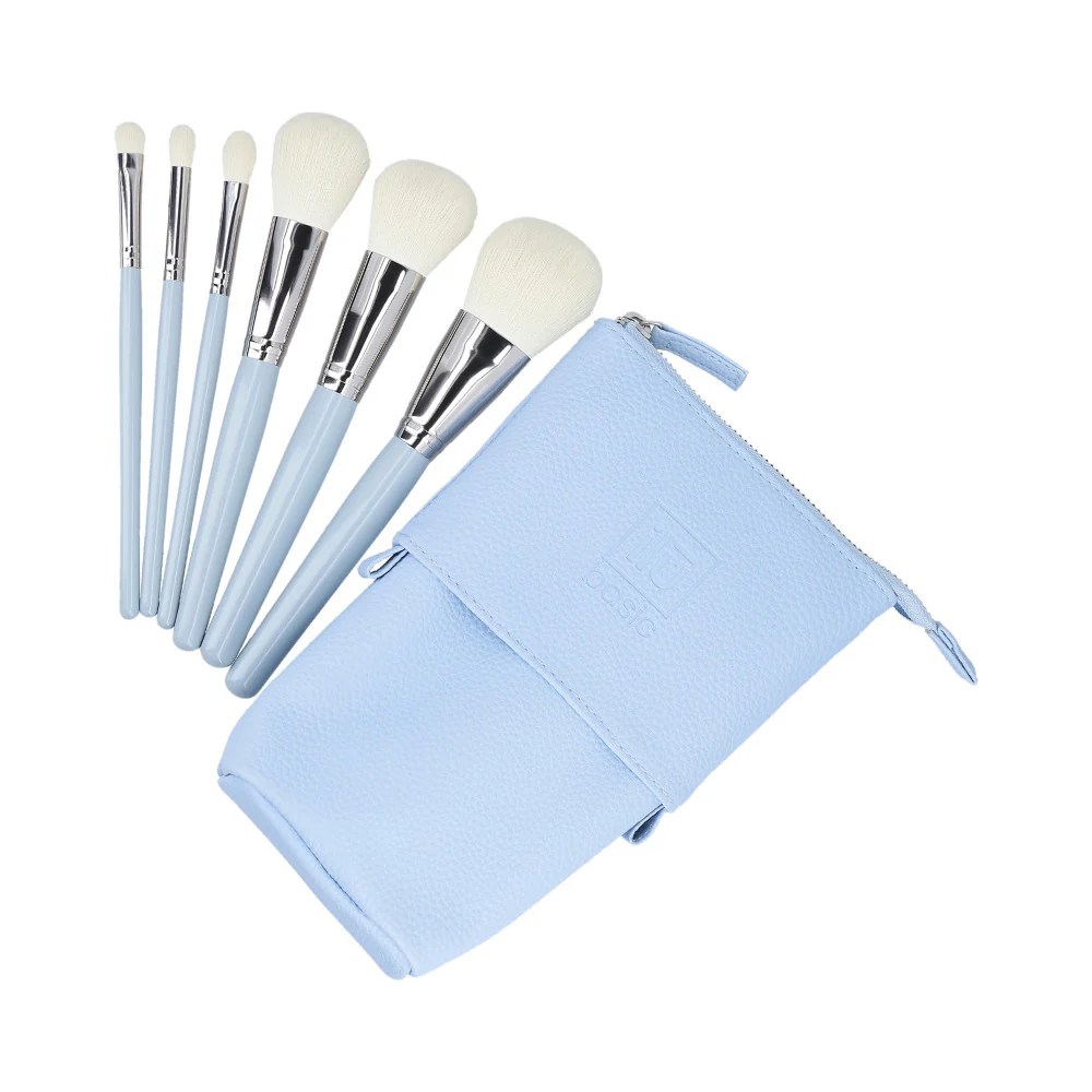 ilū 6 Makeup Brushes + Case Set Blue - set di pennelli - Image 2
