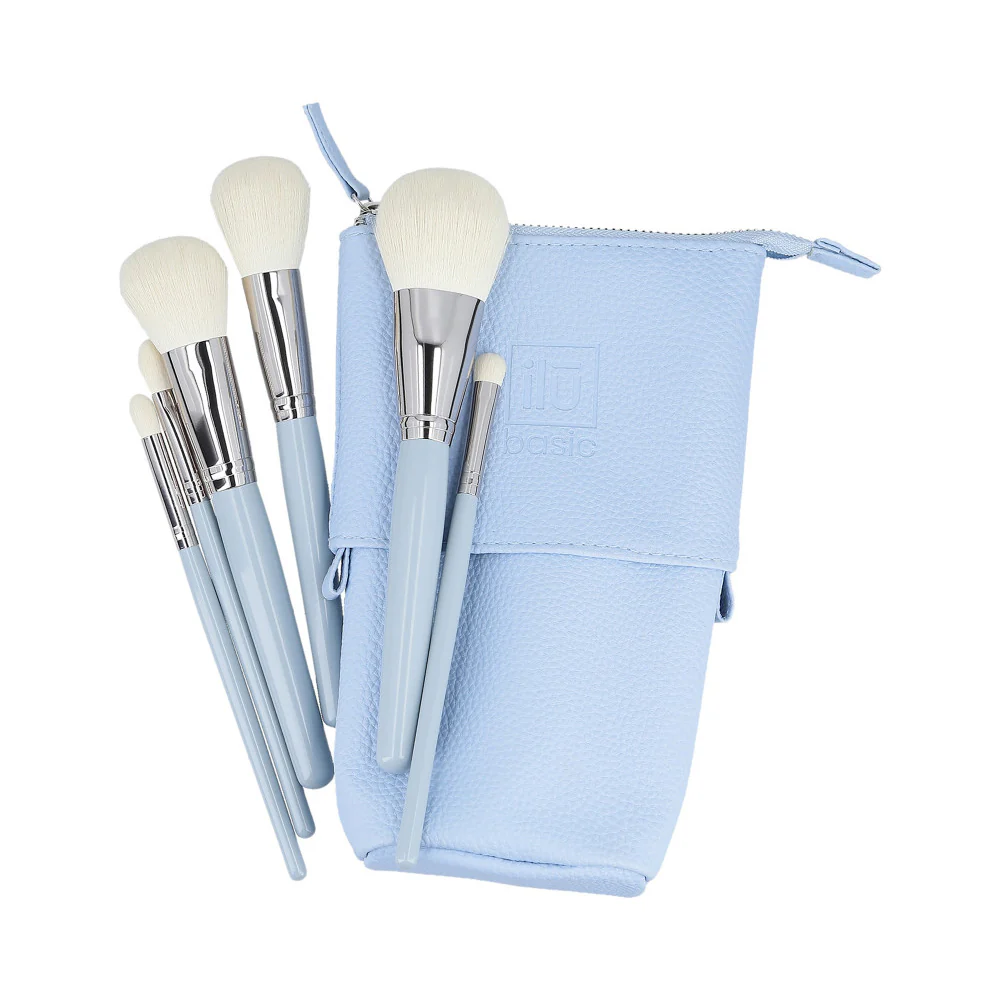 ilū 6 Makeup Brushes + Case Set Blue - set di pennelli - Image 3