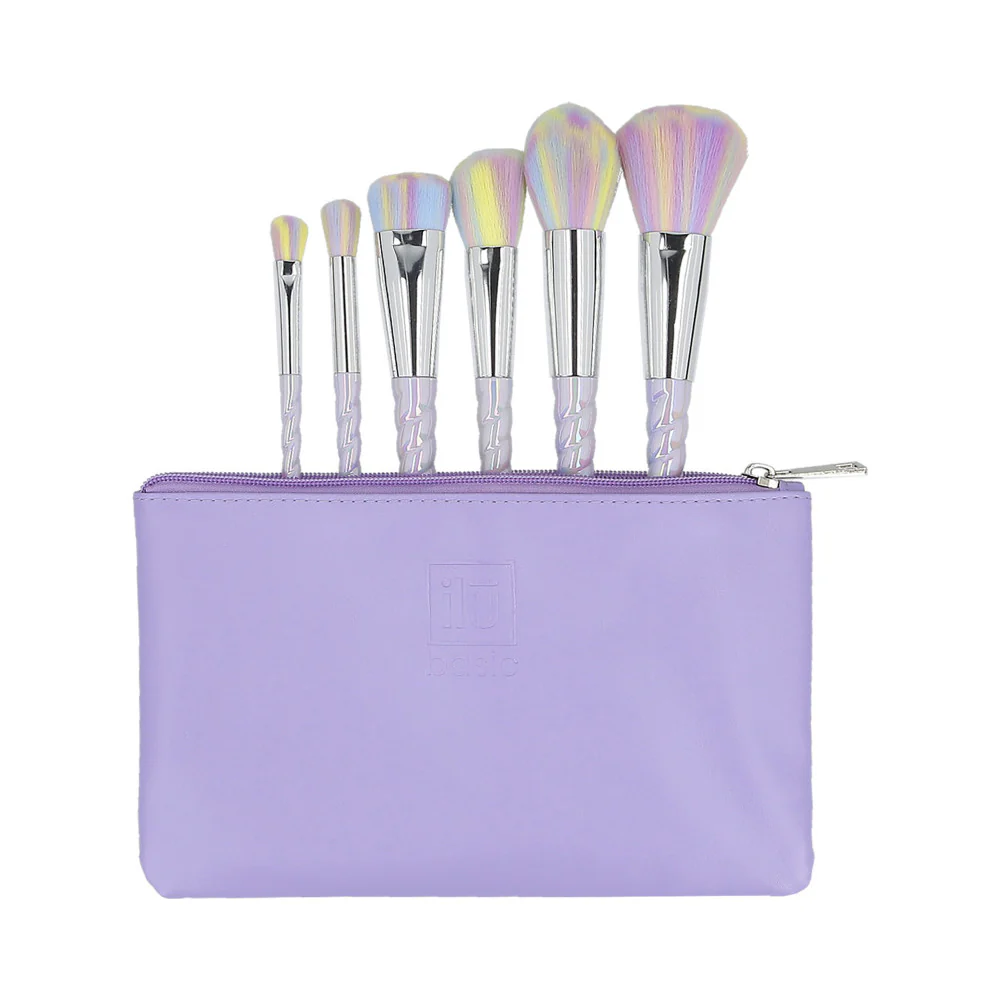ilū 6 Makeup Brushes + Case Set Unicorn Light - set di pennelli - Image 2