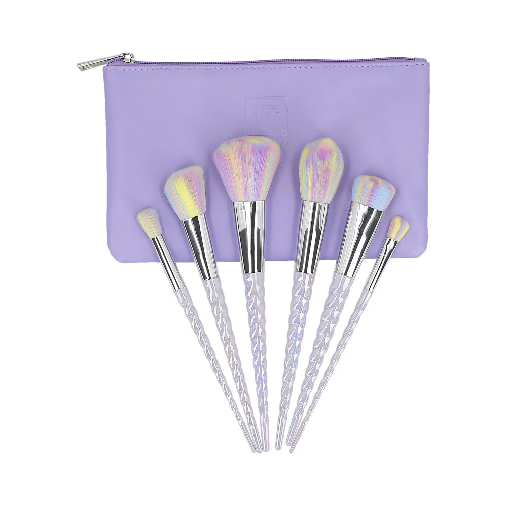 ilū 6 Makeup Brushes + Case Set Unicorn Light - set di pennelli - Image 3