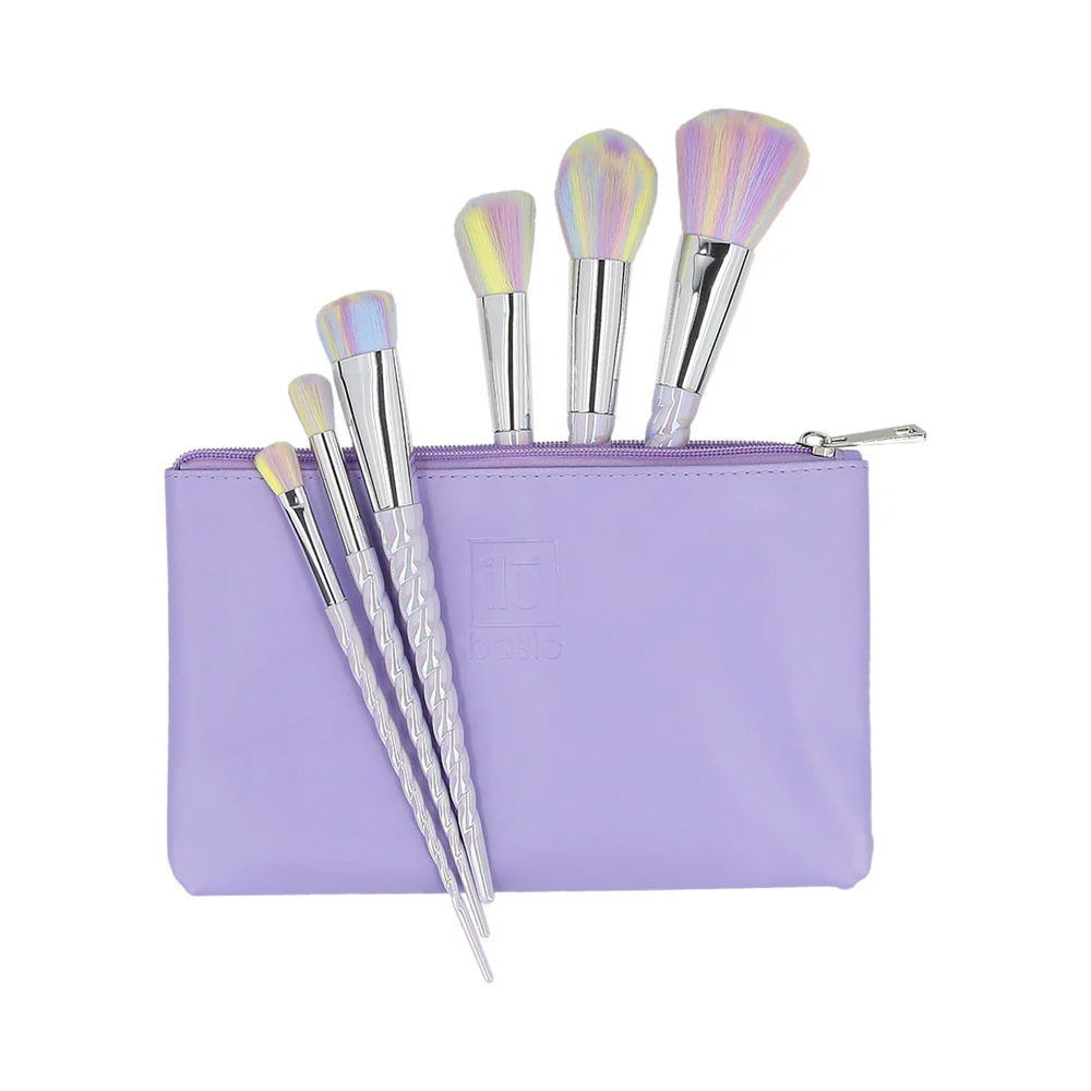 ilū 6 Makeup Brushes + Case Set Unicorn Light - set di pennelli - Image 4
