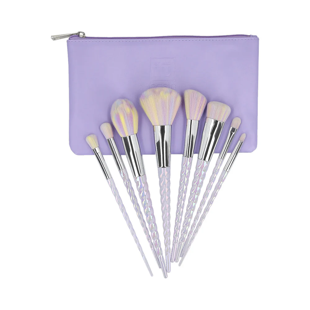 ilū 8 Makeup Brushes + Case Set Unicorn Light - set di pennelli - Image 3