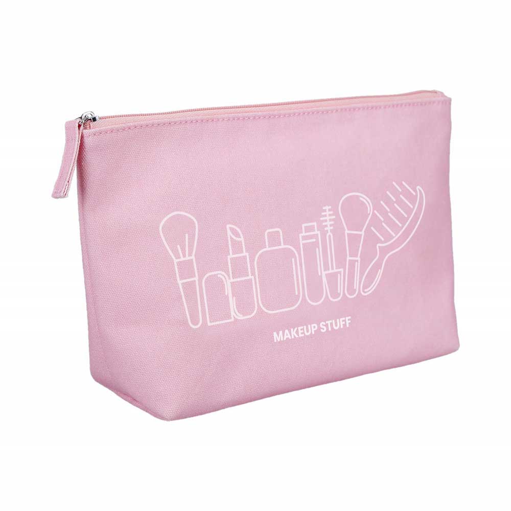 ilū Cotton Beauty Bag Pink - pochette porta trucchi - Image 3