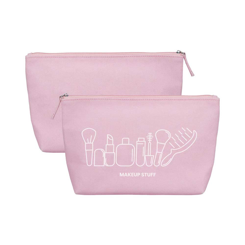 ilū Cotton Beauty Bag Pink - pochette porta trucchi - Image 4