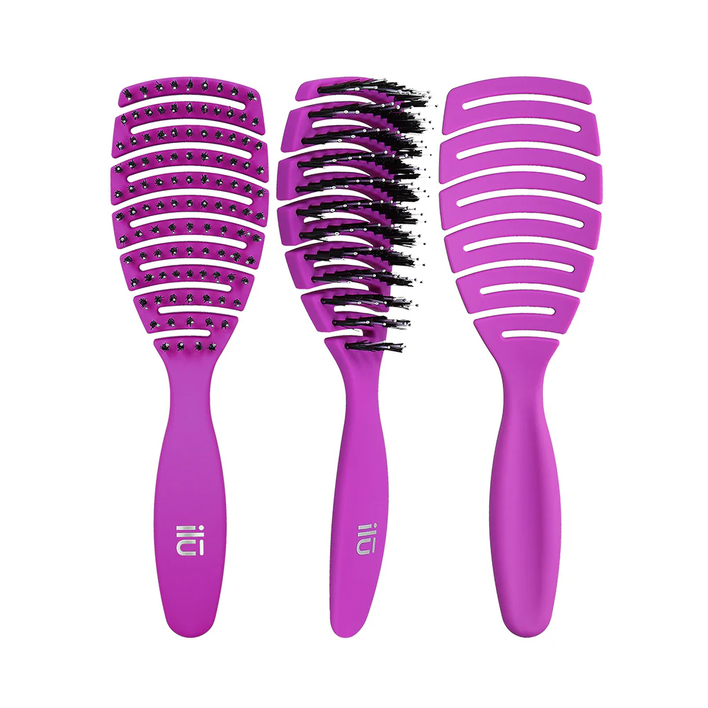 Ilū Easy Detangling Hair Brush Purple - spazzola districante - Image 4
