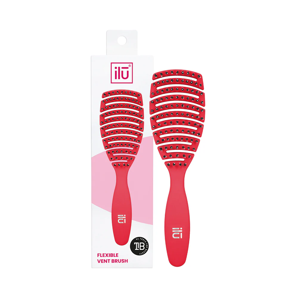 Ilū Easy Detangling Hair Brush Rose - spazzola districante - Image 2
