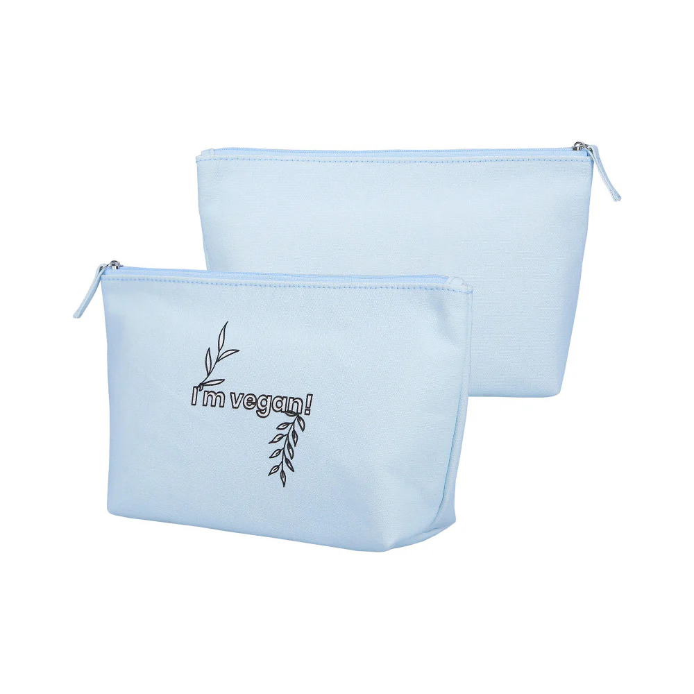 ilū Make Up Cotton Beauty Bag Blue - pochette porta trucchi - Image 2