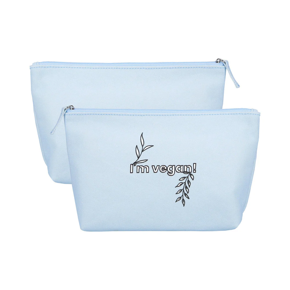 ilū Make Up Cotton Beauty Bag Blue - pochette porta trucchi - Image 3