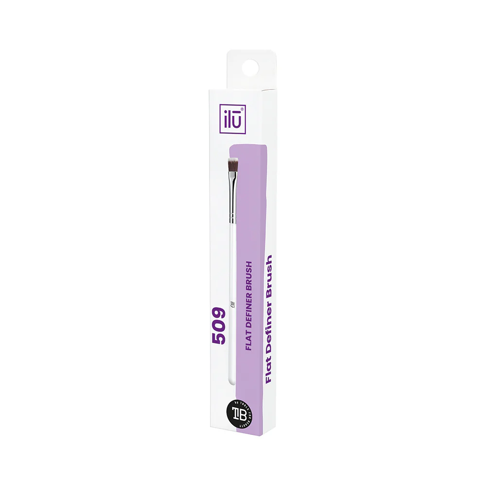 Ilū Make Up Flat Definer Brush 509 - pennello definizione piatto - Image 4