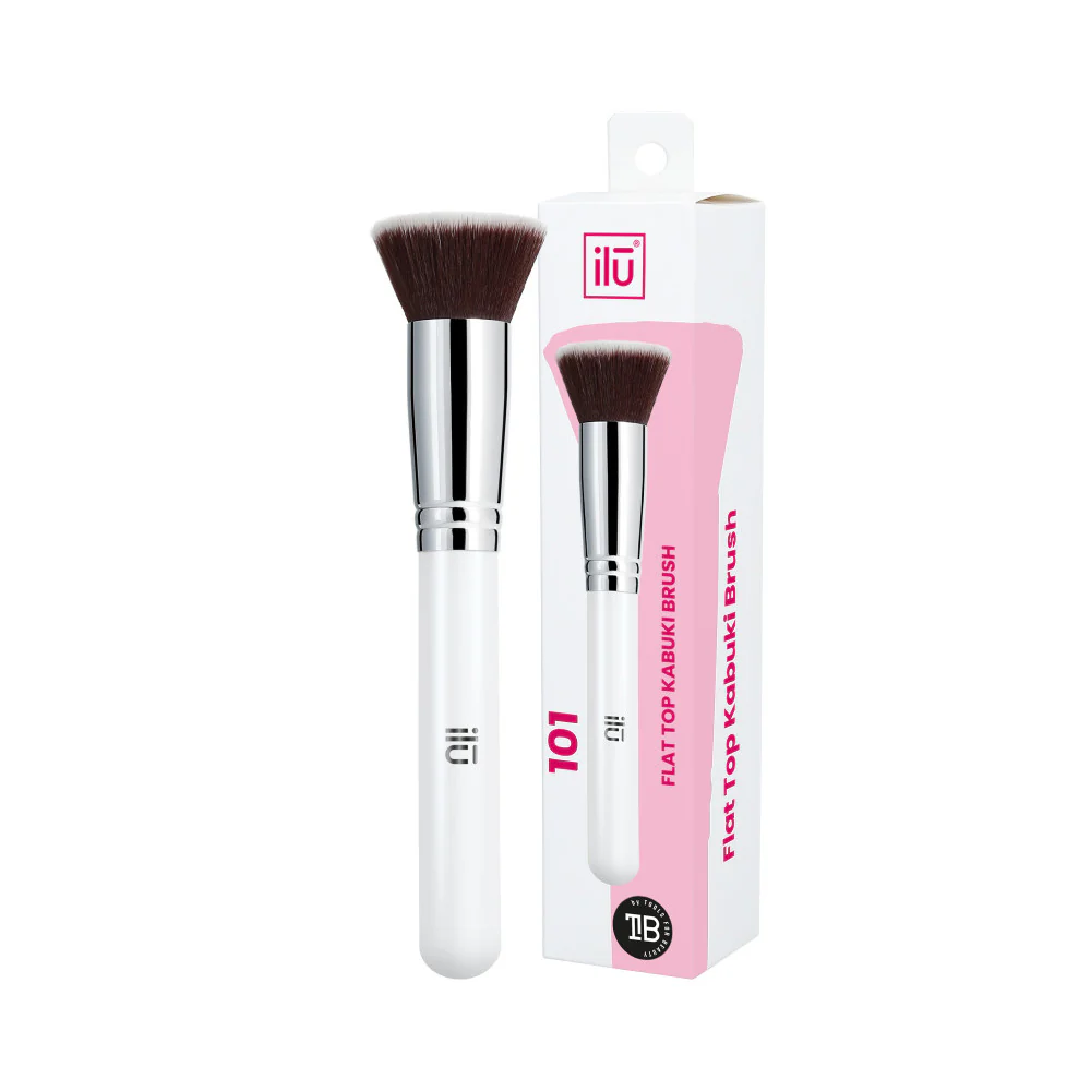 Ilū Make Up Flat Top Kabuki Brush 101 - pennello per fondotinta - Image 3