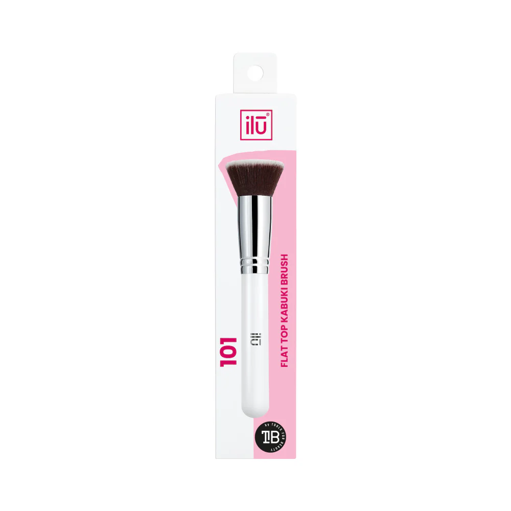 Ilū Make Up Flat Top Kabuki Brush 101 - pennello per fondotinta - Image 4