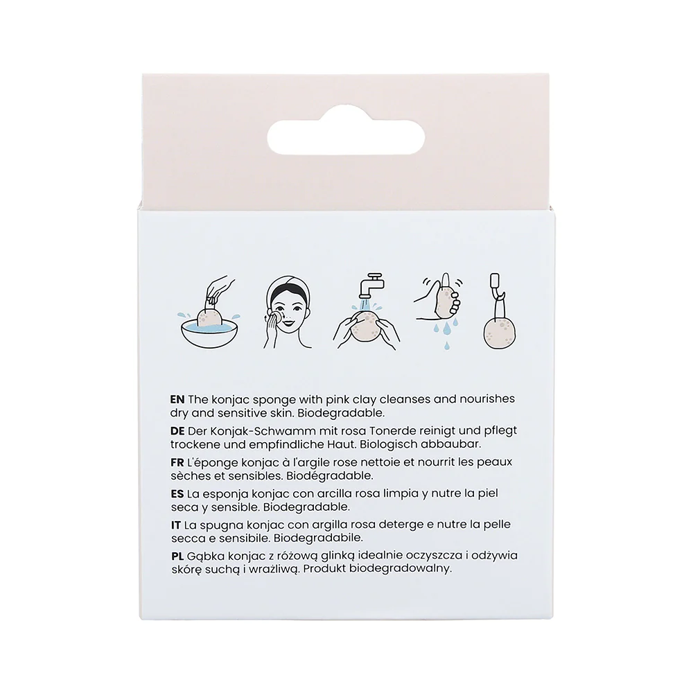 Ilū Make Up Konjac Sponge Pink - spugna in konjac - Image 4