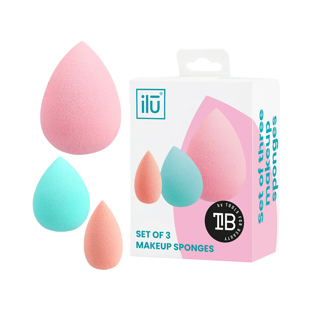 Ilū Make Up Mini Medium And Large Sponges 3pz - set spugnette - Image 2