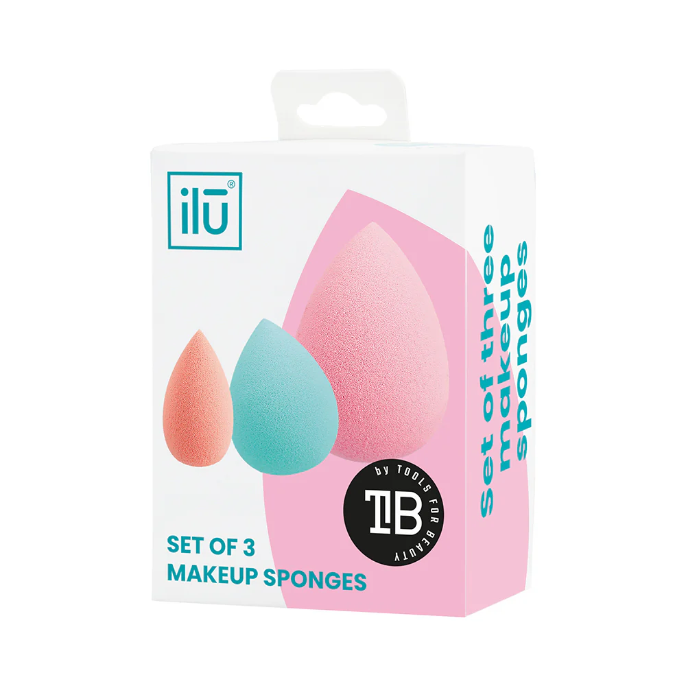 Ilū Make Up Mini Medium And Large Sponges 3pz - set spugnette - Image 4