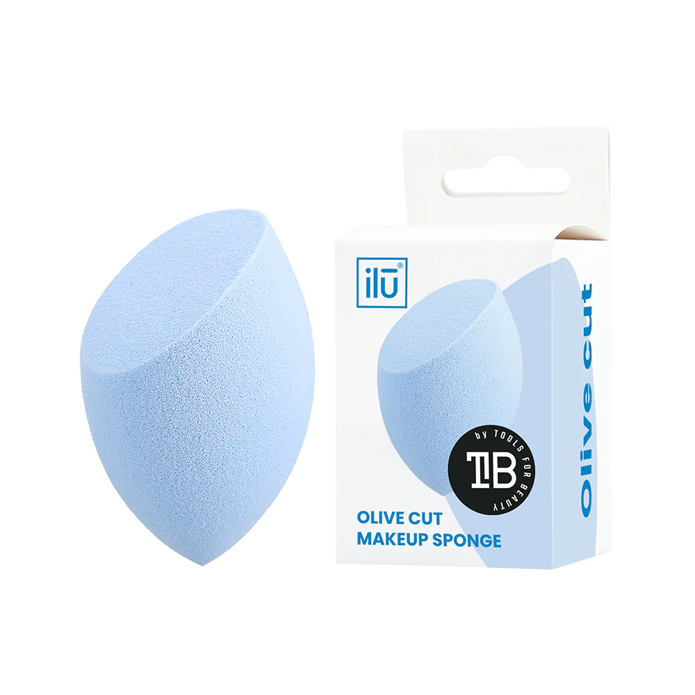 Ilū Make Up Olive Cut Sponge Blue - spugnetta make up - Image 2