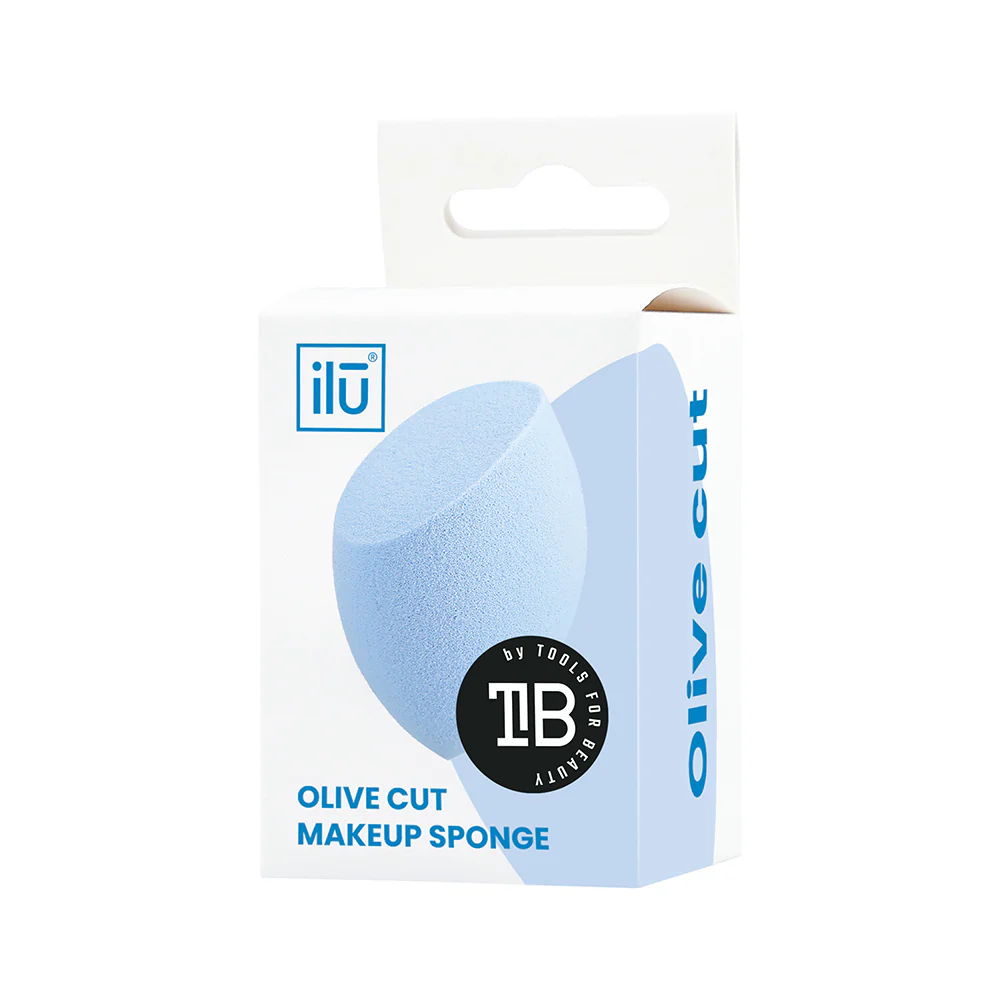 Ilū Make Up Olive Cut Sponge Blue - spugnetta make up - Image 3