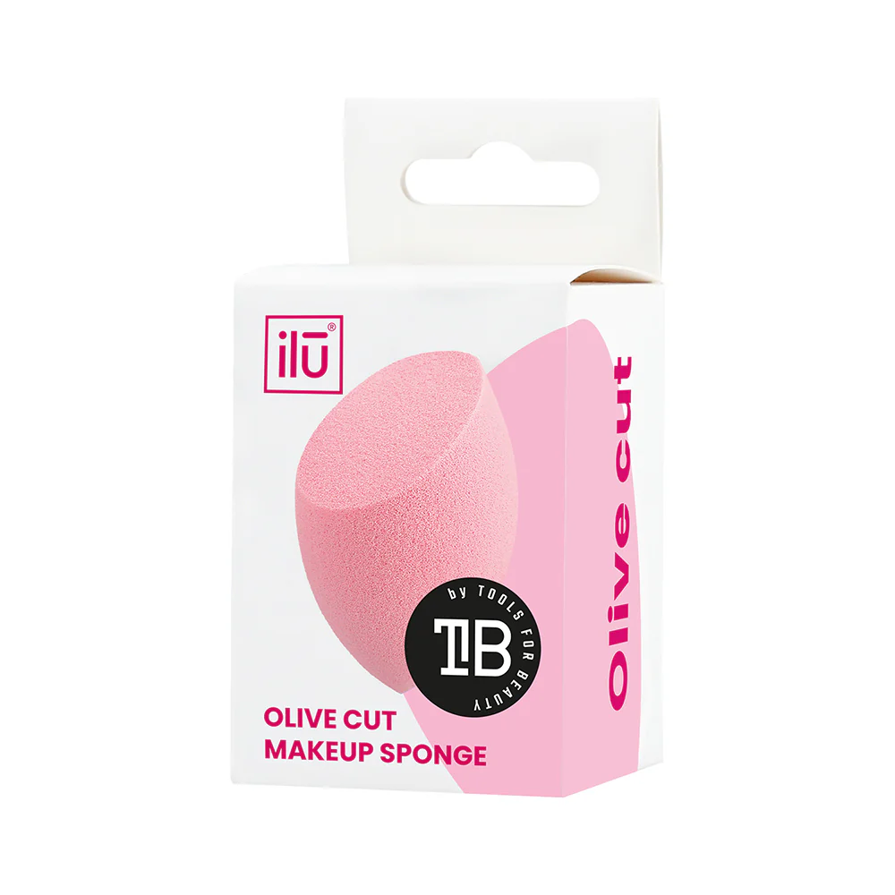 Ilū Make Up Olive Cut Sponge Pink - spugnetta make up - Image 3