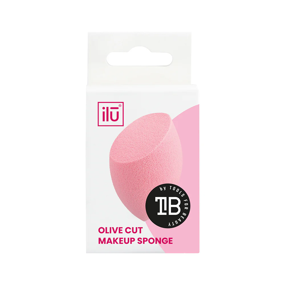 Ilū Make Up Olive Cut Sponge Pink - spugnetta make up - Image 4