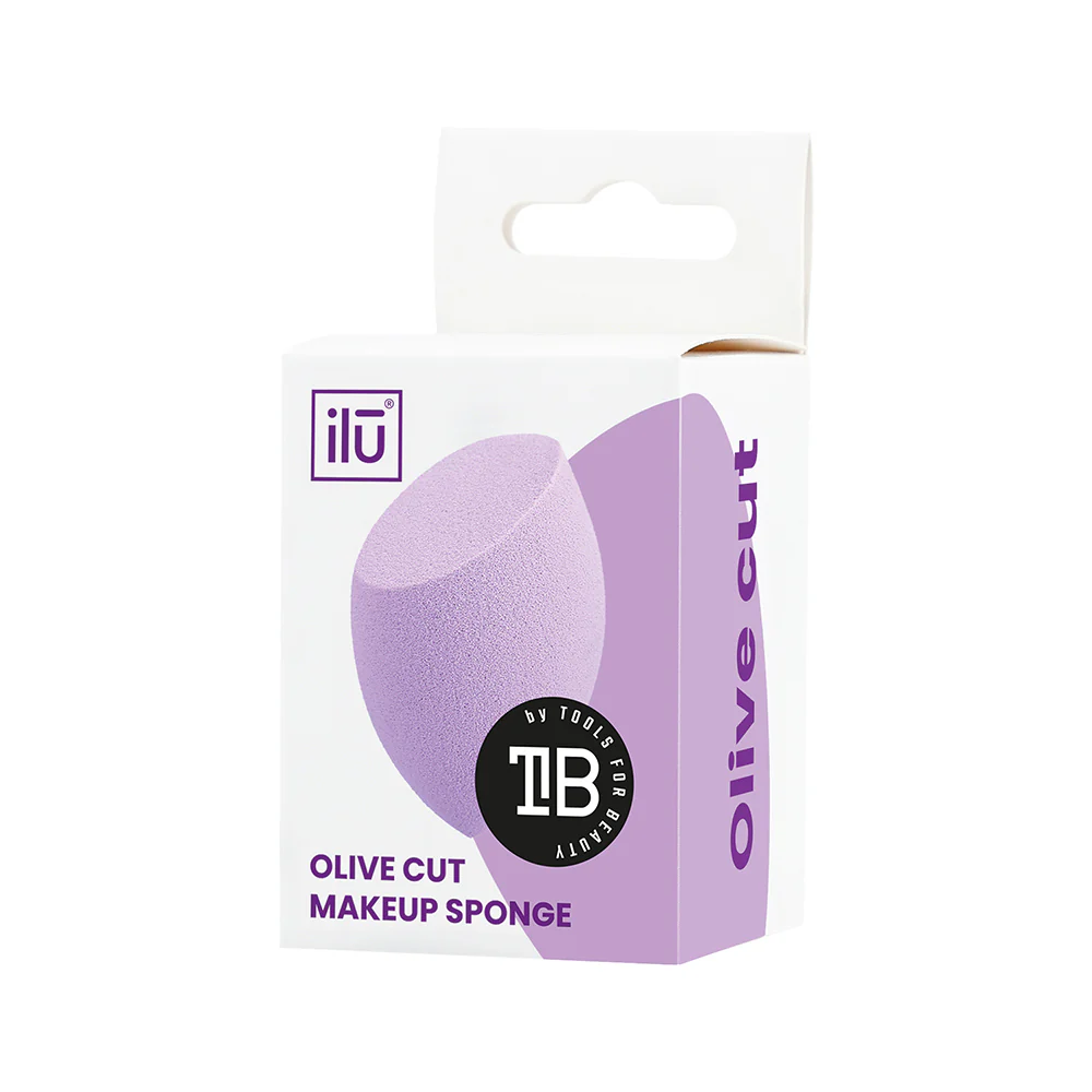 Ilū Make Up Olive Cut Sponge Purple - spugnetta make up - Image 3