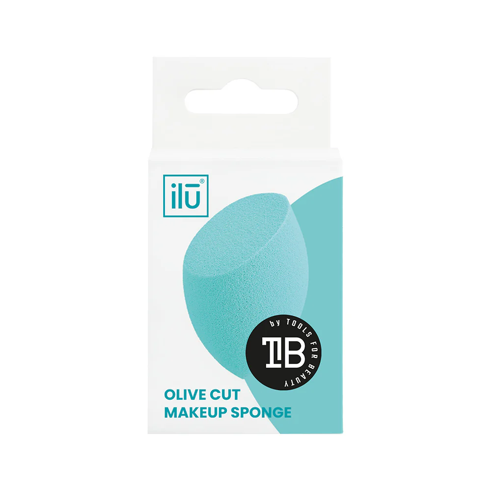 Ilū Make Up Olive Cut Sponge Turquoise - spugnetta make up - Image 4