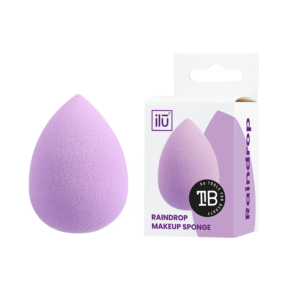 Ilū Make Up Raindrop Sponge Purple - spugnetta make up a goccia - Image 2