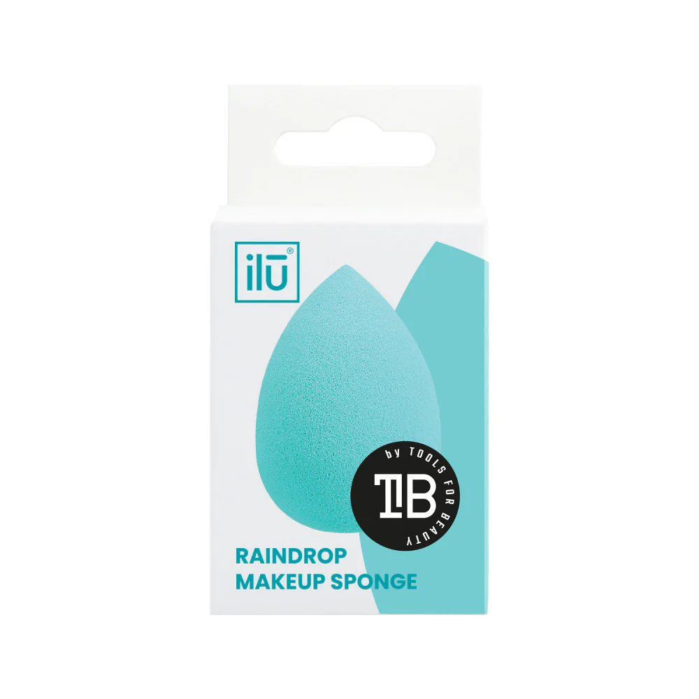 Ilū Make Up Raindrop Sponge Turquoise - spugnetta make up a goccia - Image 4