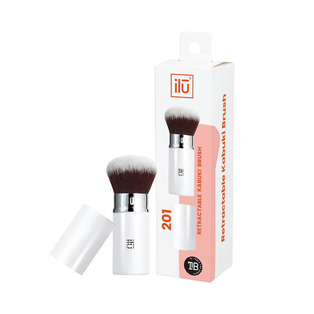 Ilū Make Up Retractable Kabuki Brush 201 - pennello retrattile - Image 4