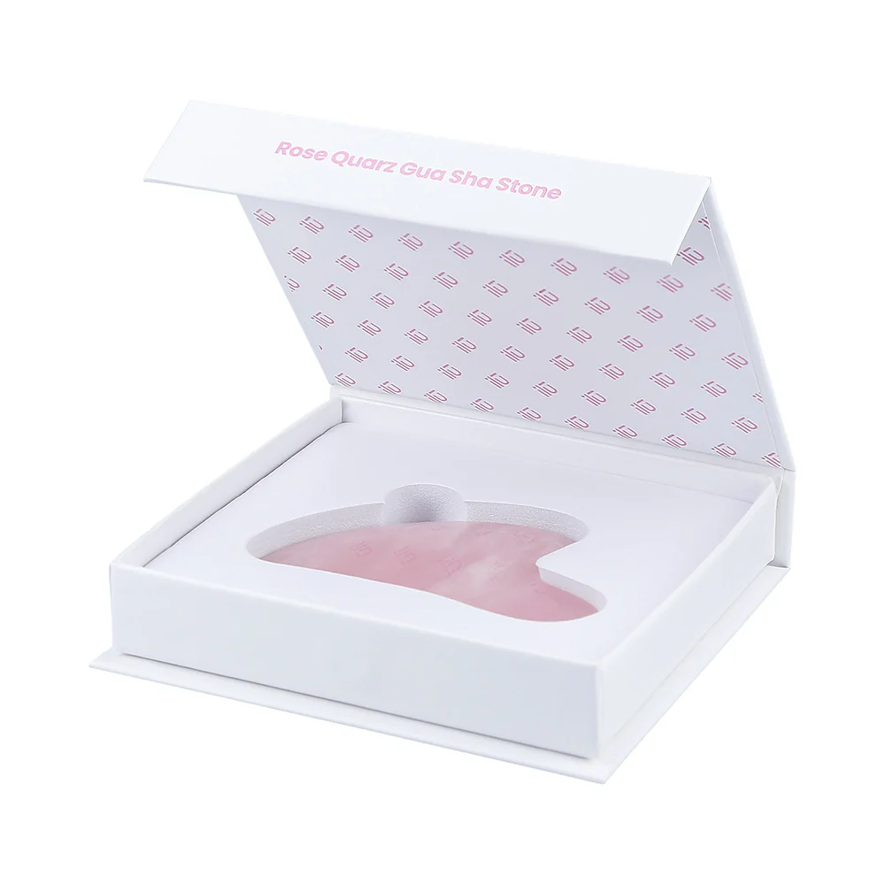 Ilū Make Up Rose Quartz Gua Sha Stone - pietra gua sha quarzo rosa - Image 3