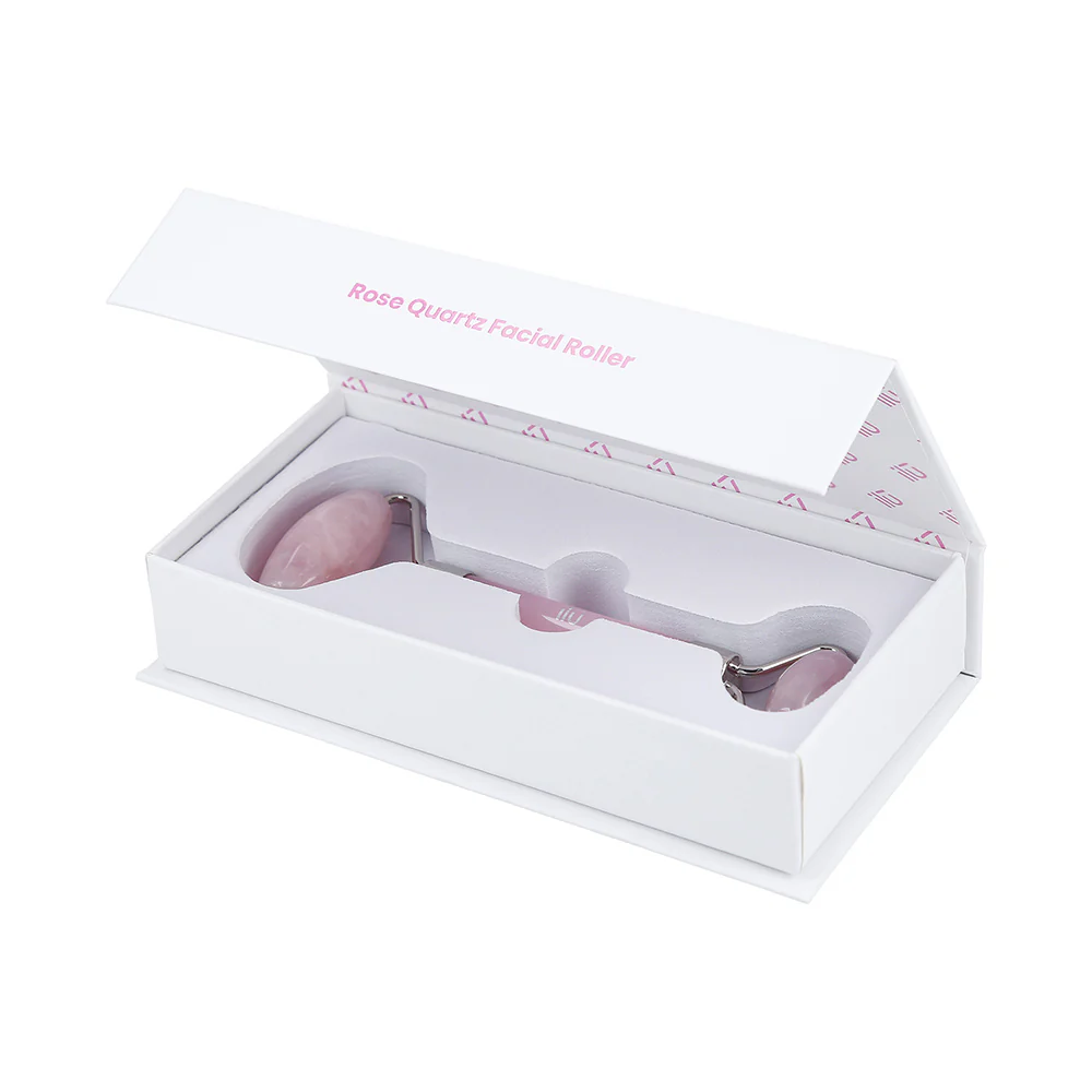 Ilū Make Up Rose Quarz Facial Roller - rullo quarzo rosa - Image 2