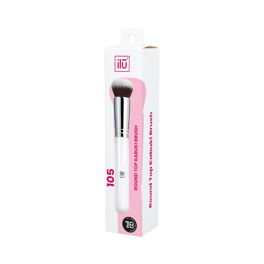 Ilū Make Up Round Top Kabuki Brush 105 - pennello fondotinta - Image 4