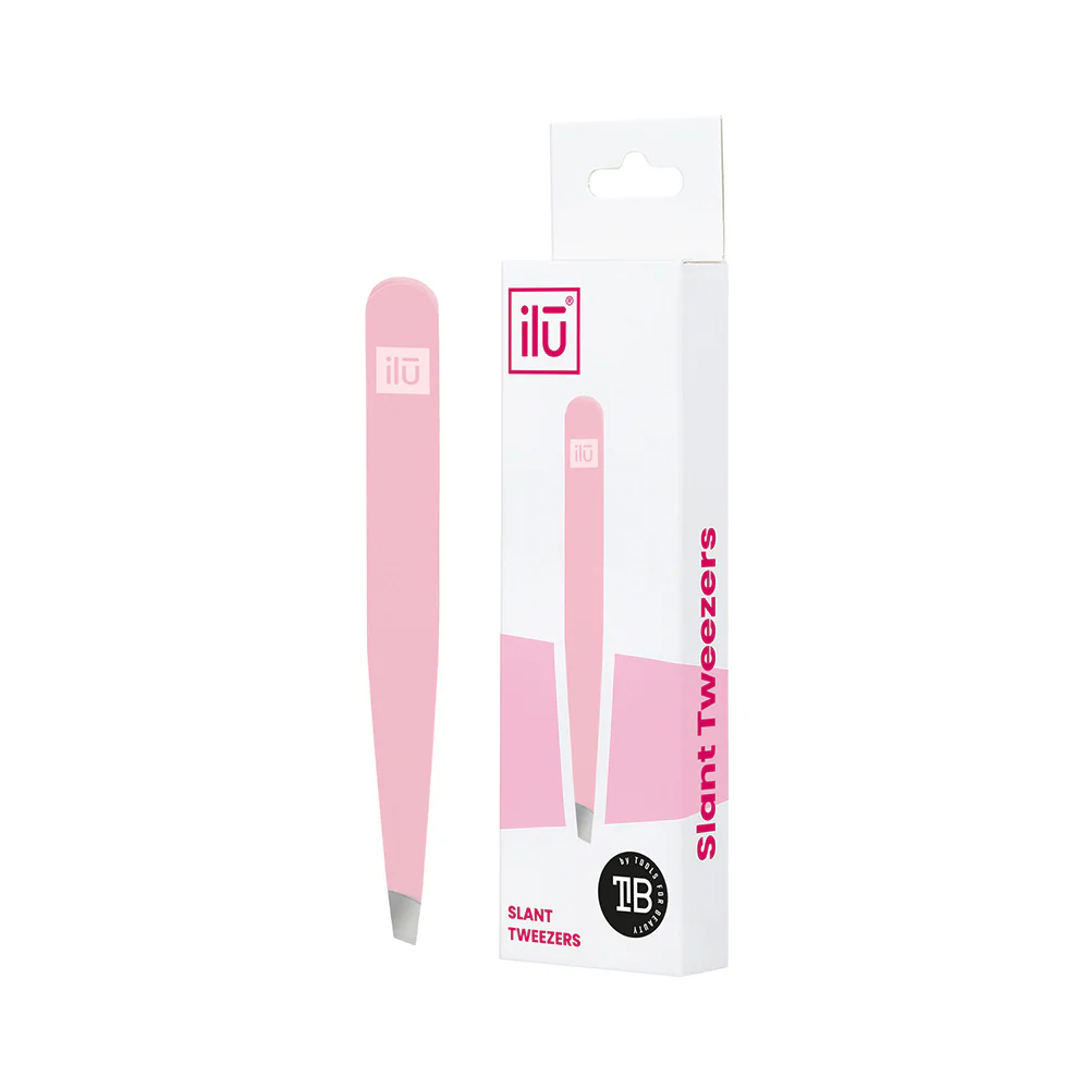 Ilū Make Up Tweezers Slant Pink - pinzette - Image 3